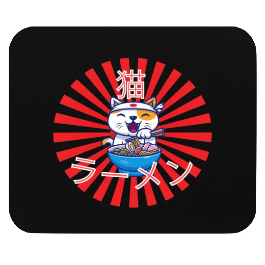 Neko Ramen - Cat Ramen Kawaii Mouse Pads