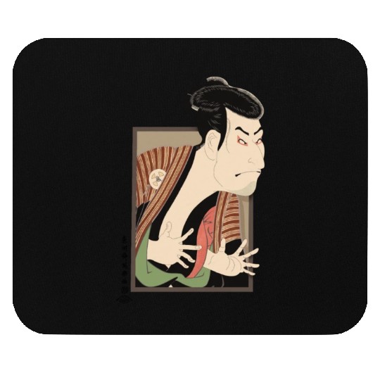 Funny Japanese vintage painting edobei ukiyo-e Mouse Pads