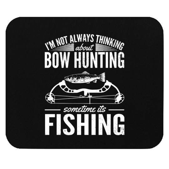 Trout Angler Bow & Arrow Hunter Deer Hunting Mouse Pads