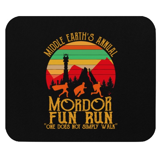 Mordor Fun Run One läuft nicht einfach Vintage Mouse Pads
