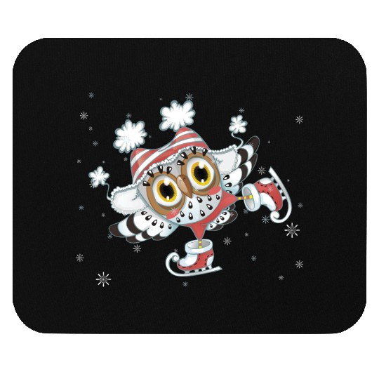 owl skating Mouse Pads