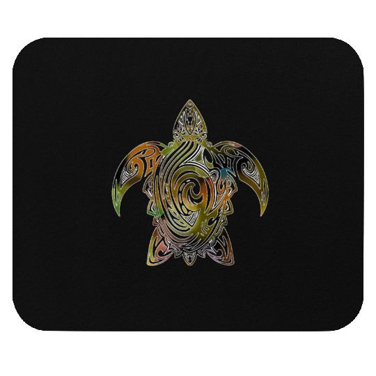 tribal turtle Mouse Pads