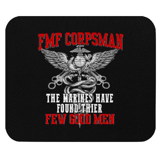 FMF Devil US Navy Corpsman DOC Badass Army Veteran Mouse Pads