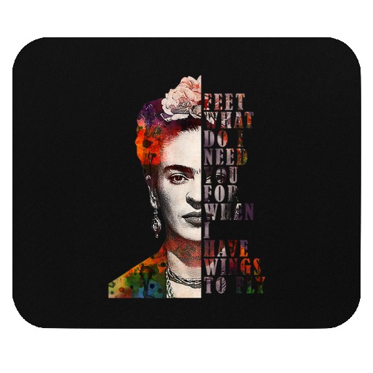 I Have Wing To Fly Frida Kahlo Women Empower 4666 Mouse Pads