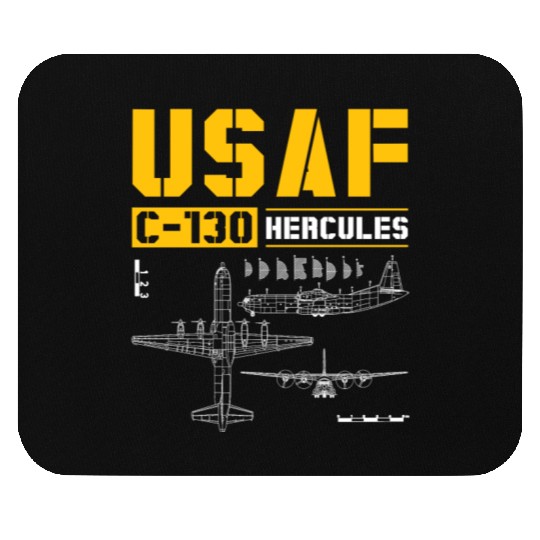 C 130 Hercules US Airborne Fighter Pilot Mouse Pads