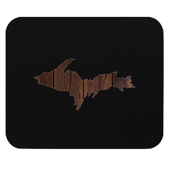 Upper Peninsula Wood Yooper 906 Mouse Pads