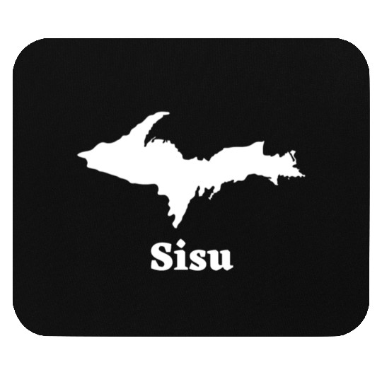 Sisu Upper Peninsula Michigan Yooper U.P. 906 Mouse Pads