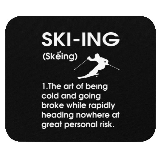 Funny Ski Definition Noun Quote Funny Mouse Pads
