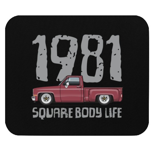 1981 Square Body Life Carmine Mouse Pads