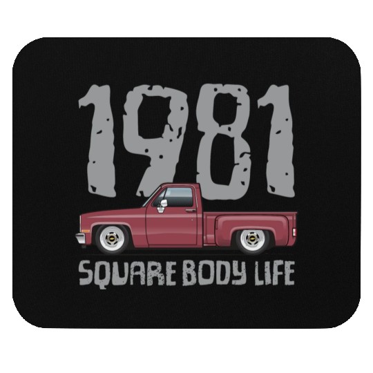 1981 Square Body Life Carmine Mouse Pads