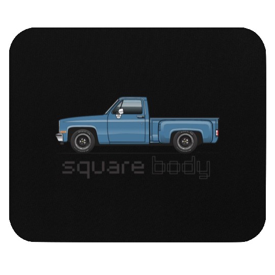 Square Body Blue Mouse Pads