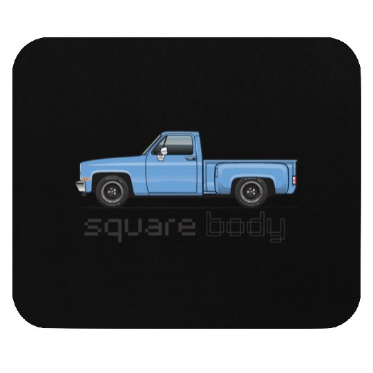 Square Body Light Blue Mouse Pads
