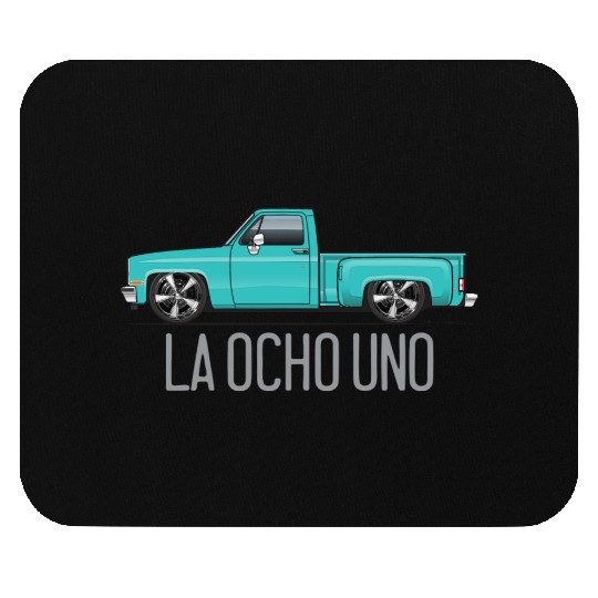 La Ocho Uno Light Turquoise Mouse Pads