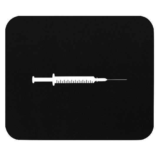 Syringe White, Doctor Mouse Pads