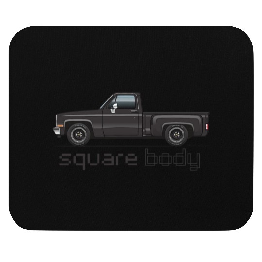 Square Body Black Mouse Pads
