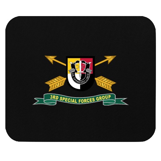 Army 3rd Special Forces Group Flash w Br Ribbon Mouse Pads