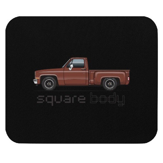 Square Body Dark Brown Mouse Pads