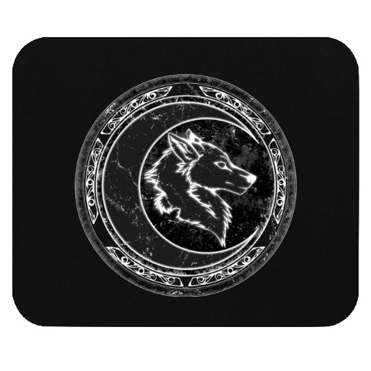 Wolf Moon Mouse Pads