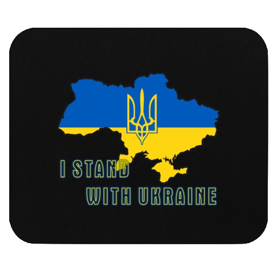I Stand With Ukraine Mouse Pads