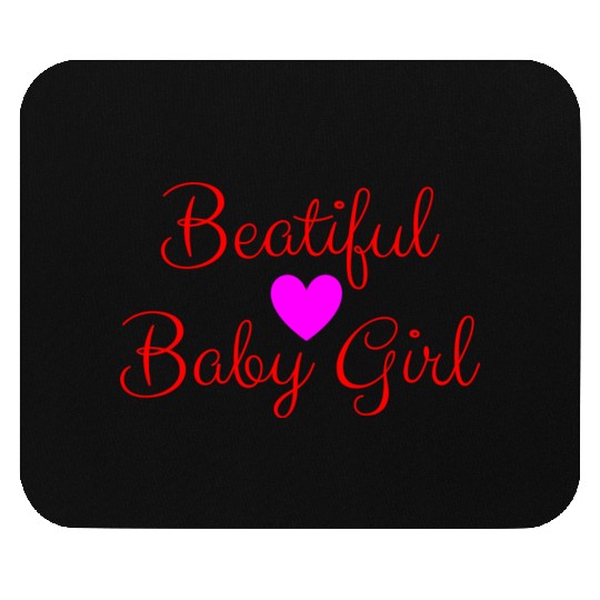 Trendy Gift: Cute Newborn Baby Girl Mouse Pads