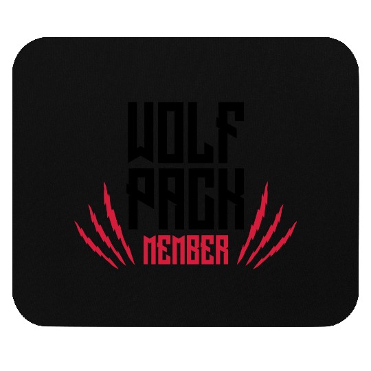 Scratch wolf pack Mouse Pads