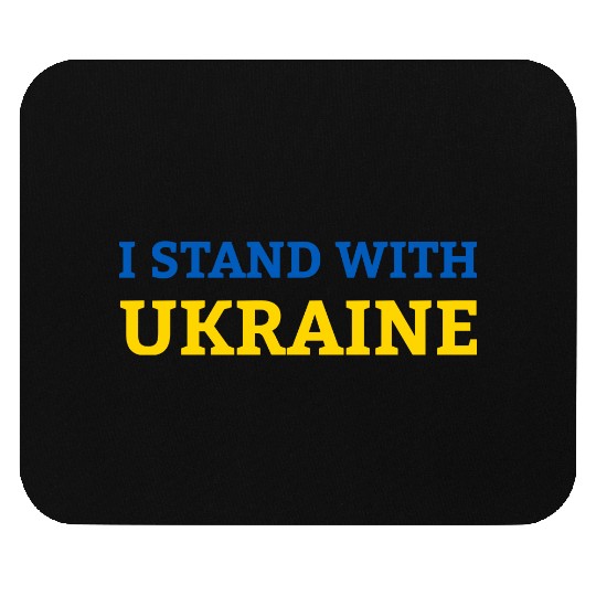 "I stand with Ukraine" Support & Solidarity Mouse Pads