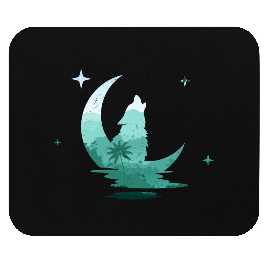 Howling Wolf Nature Lover Mouse Pads