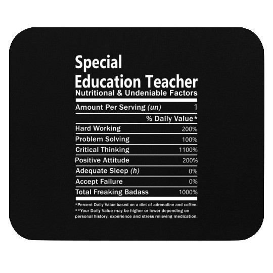 Special Education Teacher Mouse Pads - Nutritional An