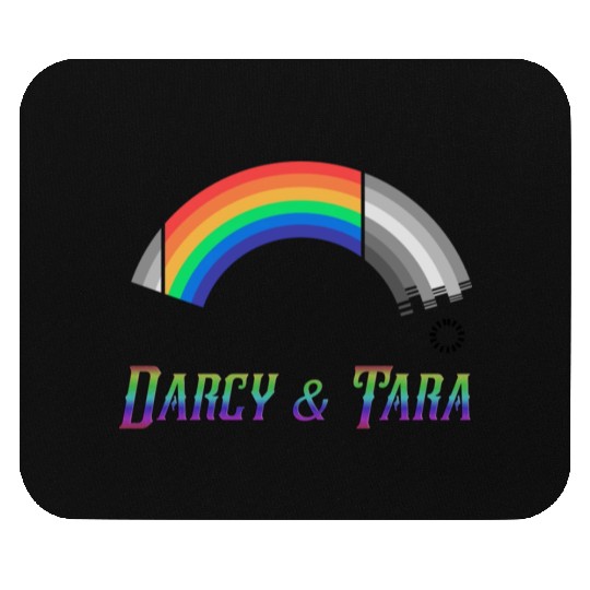 Heartstopper Rainbow Darcy and Tara LBGTQIA+ Mouse Pads