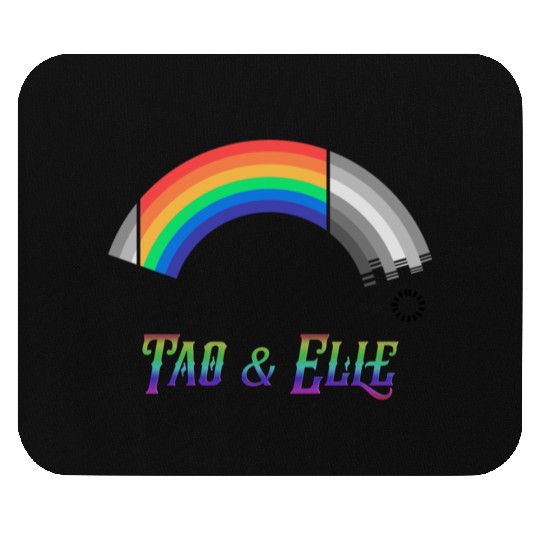Heartstopper Rainbow LBGTQIA+ Tao and Elle Mouse Pads
