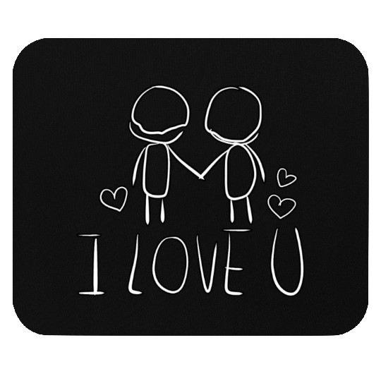 valentines day i love you gay couple Mouse Pads