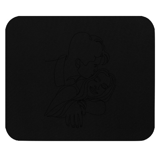Couple drawing Mouse Pads