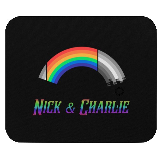 Heartstopper Rainbow LBGTQIA+ Nick and Charlie Mouse Pads