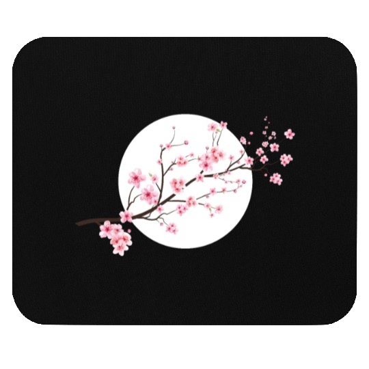 Cherry Blossoms Spring Japan Nature Mouse Pads