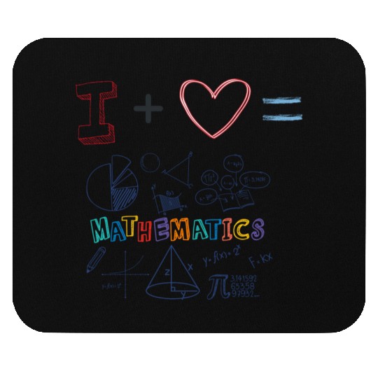 i love math Mouse Pads