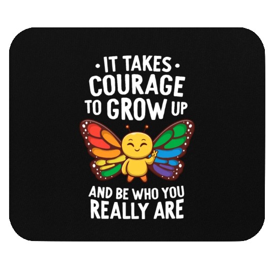 Gay Pride Month Monarch Butterfly Coming Out Of Mouse Pads