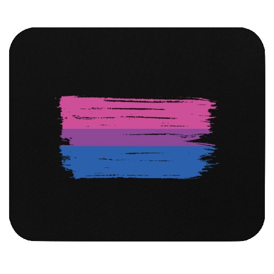 Bisexual Pride Colors LGBT Allly Support Funny Mouse Pads