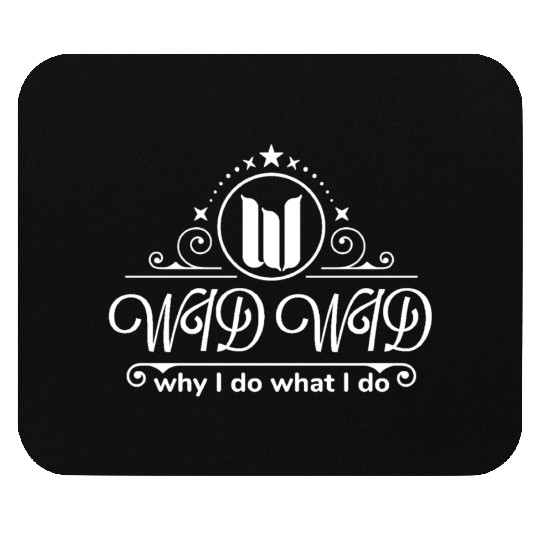 Decorative Logo white Mouse Pads
