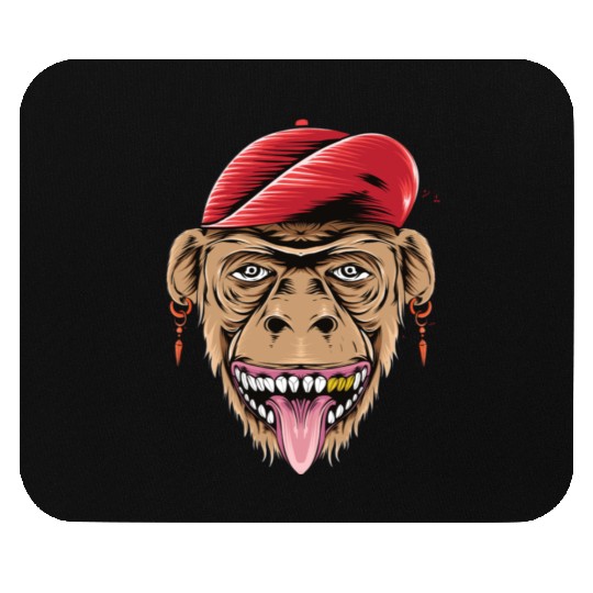 happy monkey head for Mouse Pads