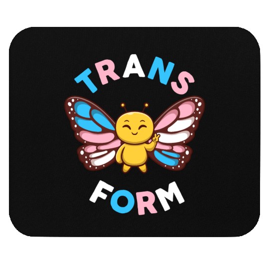 Transgender Monarch Butterfly Trans Form Kawaii Mouse Pads