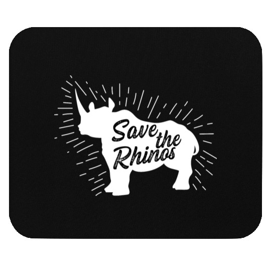 Save the Rhinos Vegan Gift Mouse Pads