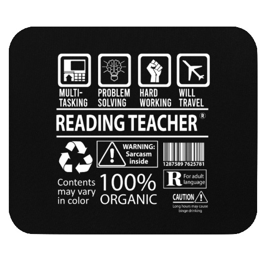 Reading Teacher Mouse Pads - Multitasking Job Gift It