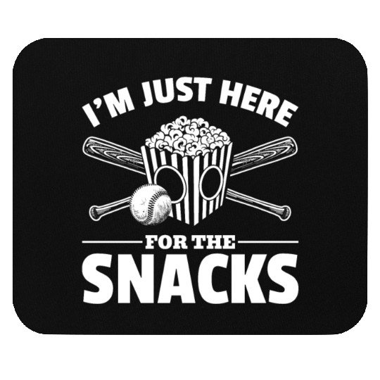 Popcorn Baseball Snack Food Lover Mouse Pads