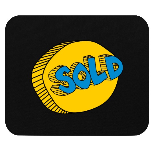 retro sold stamps typography Mouse Pads