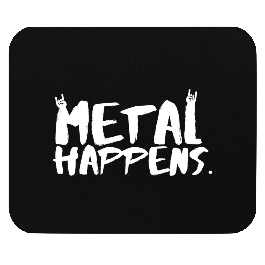 METAL Happens with Devil Horns Finger Gesture Mouse Pads