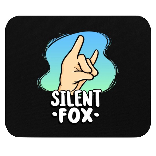 Teacher Silent Fox For Quiet Student In Class Mouse Pads