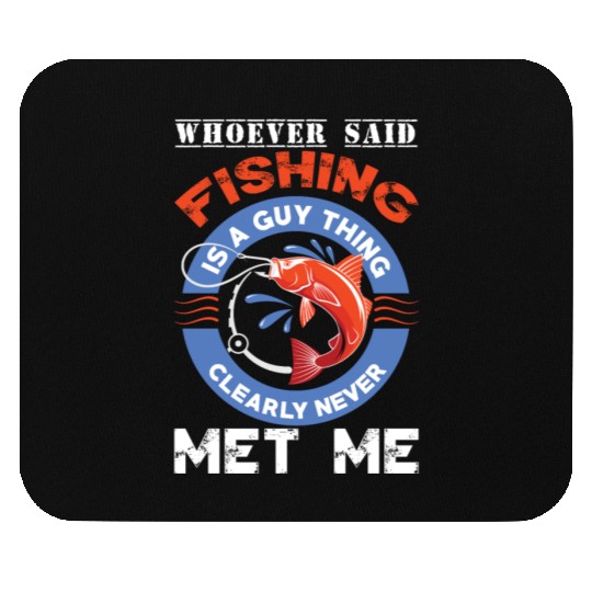 Fishing joke for fishing lovers Mouse Pads