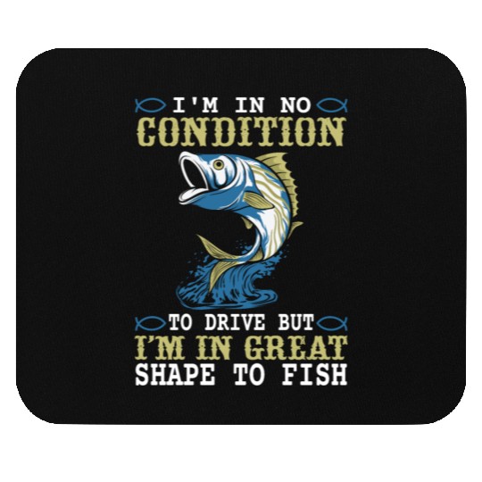 Funny fishing quote. Fishing lovers Mouse Pads