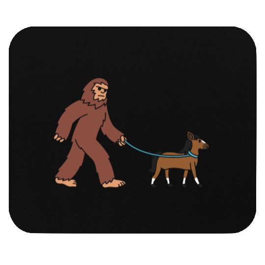 Bigfoot Sasquatch Walking Horse Mouse Pads