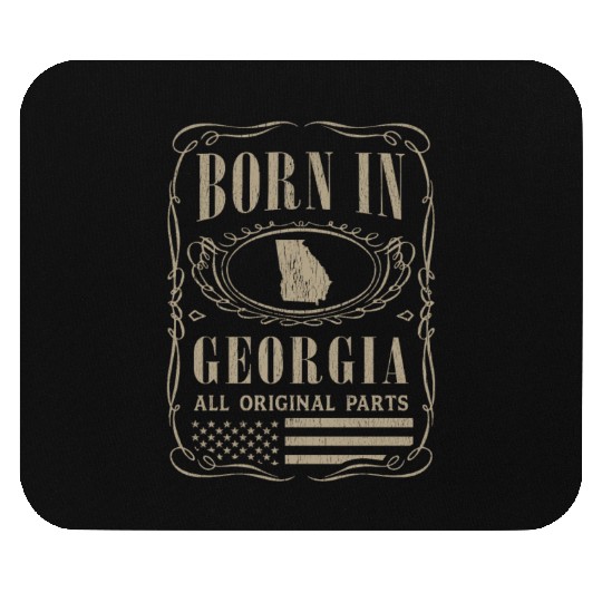 Vintage America US States Born Georgia Mouse Pads